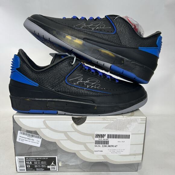 Off-White x Nike Air Jordan 2 SP Low “Black Varsity Royal” main image 5